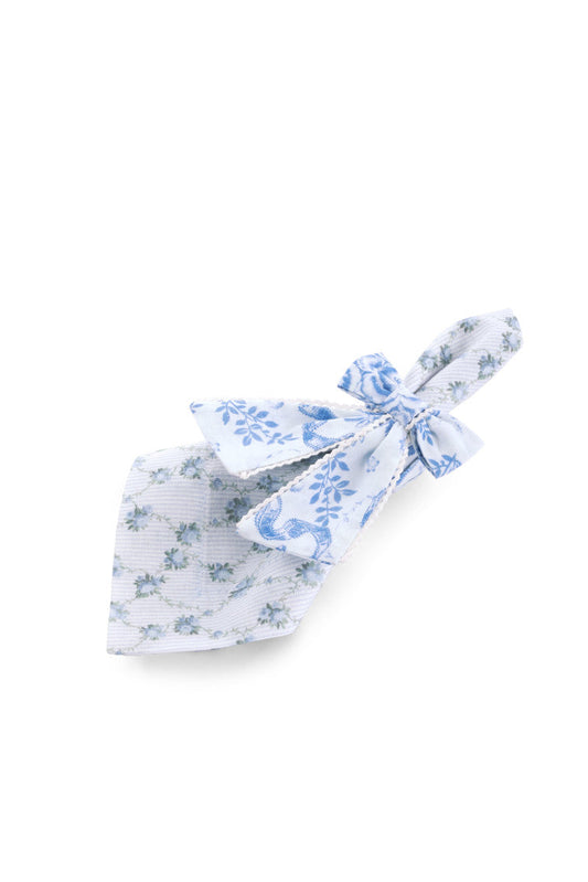 Bow Napkin Rings  Set of 4 - BLISSFUL BLUE