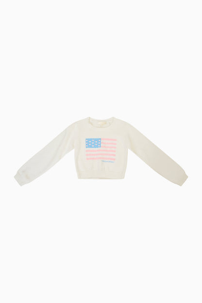 Girls Viennetta Cotton Flag Sweater