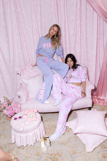 PINK x LoveShackFancy Oversized Crew Sweatshirt