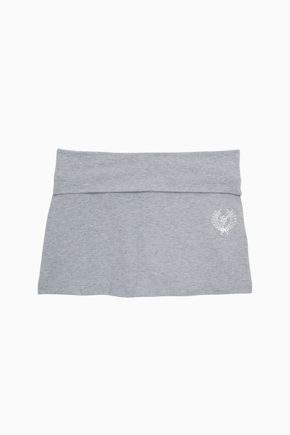 PINK x LoveShackFancy Cotton Foldover Mini Skirt