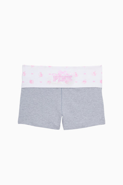 PINK x LoveShackFancy Cotton Foldover Micro Shorts