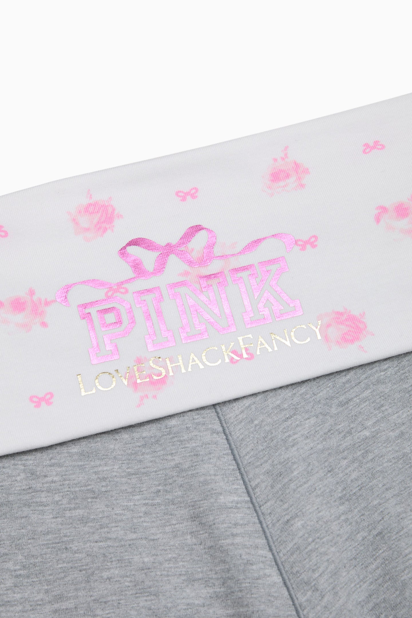 PINK x LoveShackFancy Cotton Foldover Micro Shorts