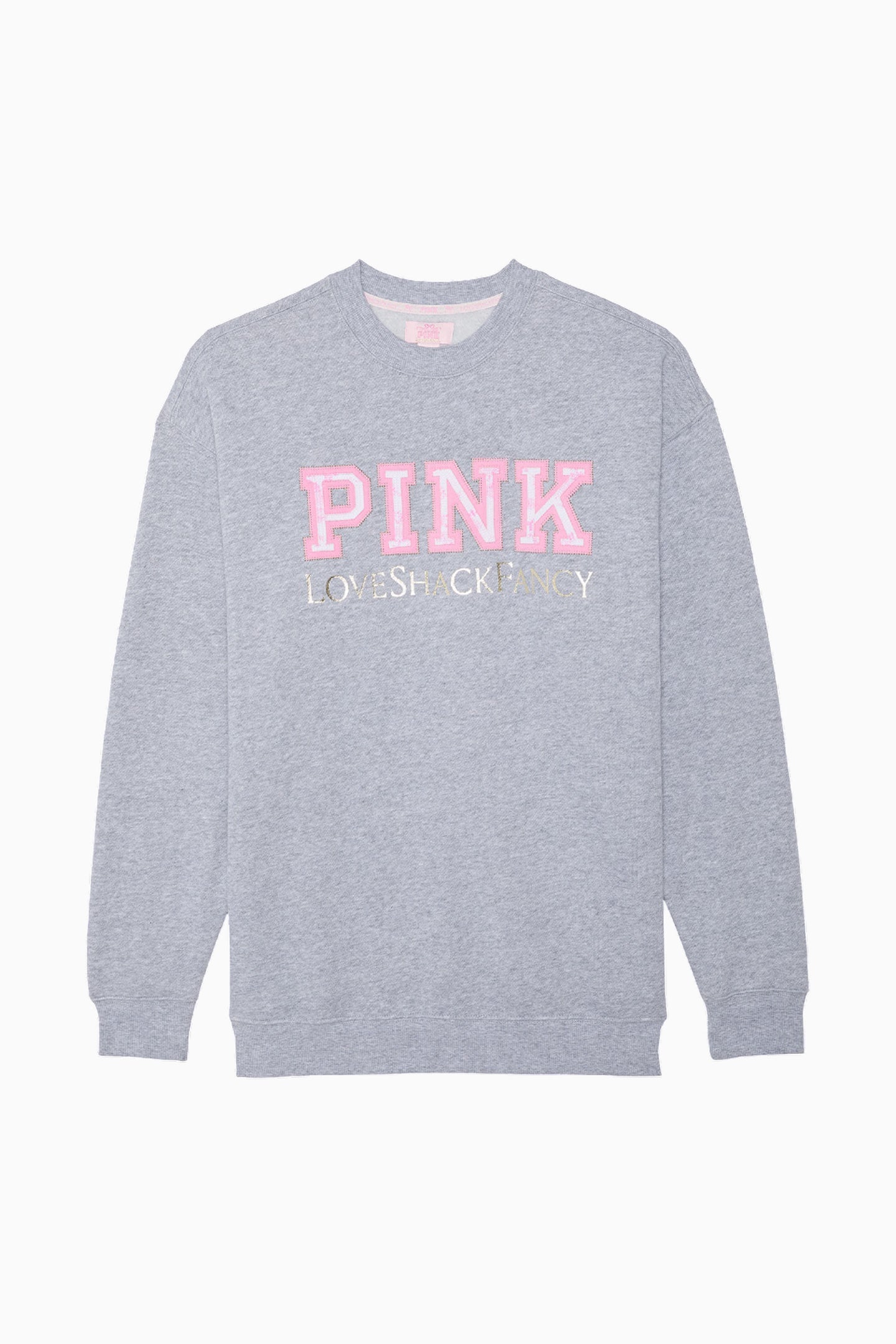 PINK x LoveShackFancy Oversized Crew Sweatshirt