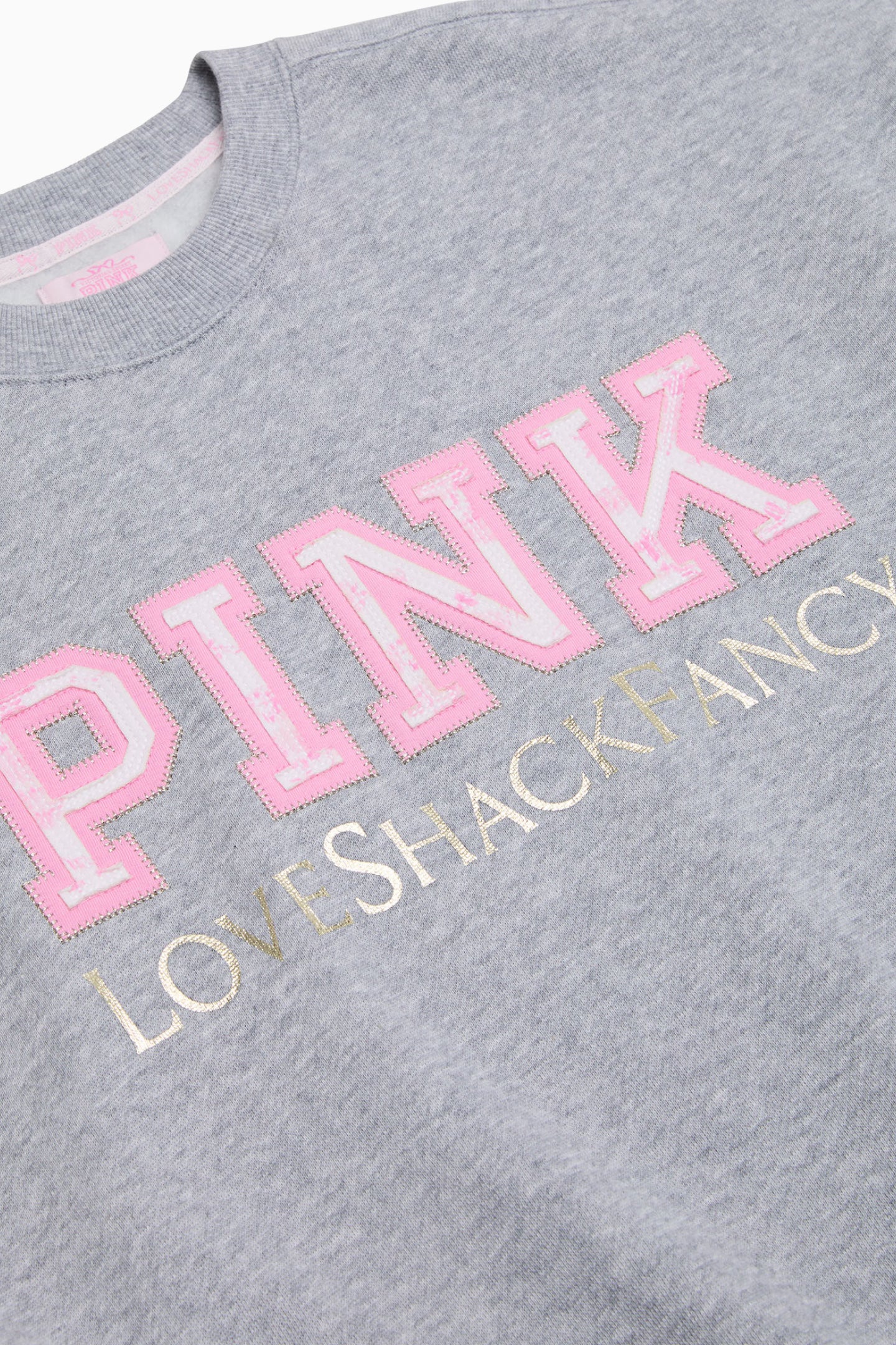 PINK x LoveShackFancy Oversized Crew Sweatshirt