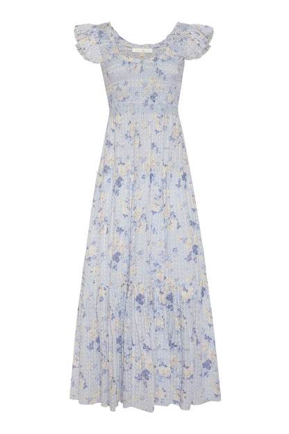 Chessie Heirloom Print Cotton Maxi Dress
