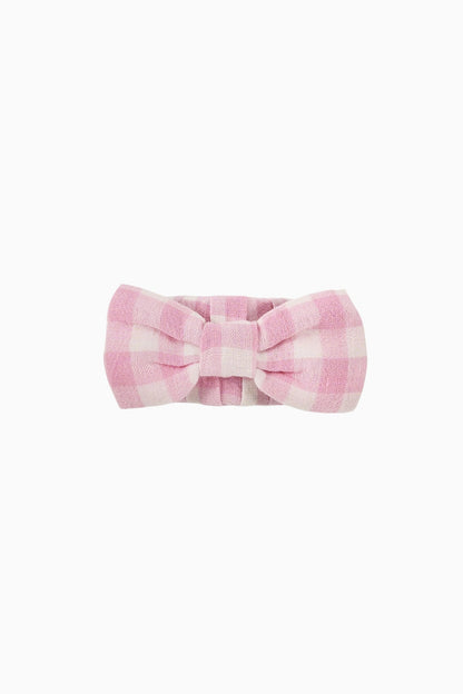 Yarn Dye Gingham Bow Napkin Rings - Set of 4