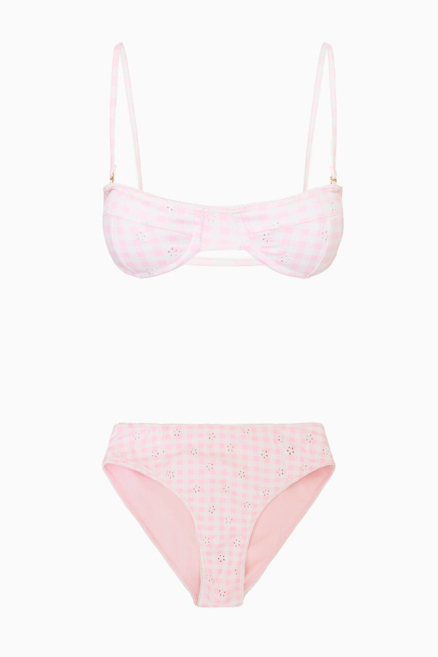 Zofia Gingham Eyelet Bikini