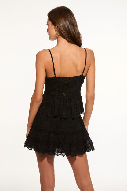 Nerina Cotton Lace Mini Skirt