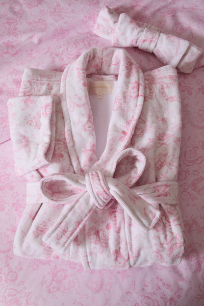 Indie Cotton Bath Robe - CUPIDS PINK