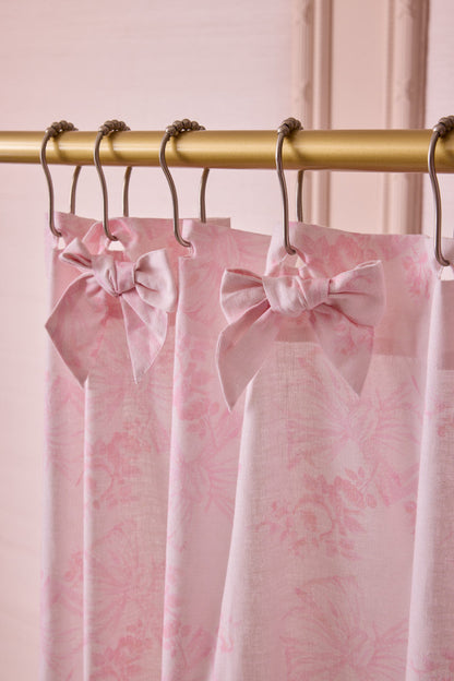 Linen Bow Shower Curtain