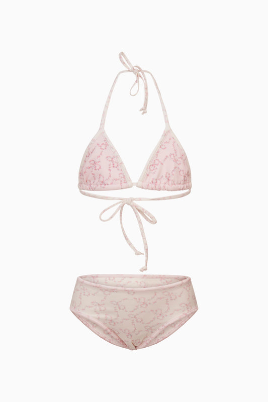 Girls Finnie Floral Bow Print Bikini