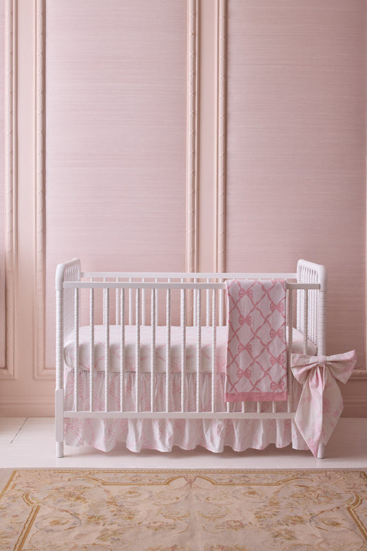 Embroidered Crib Skirt
