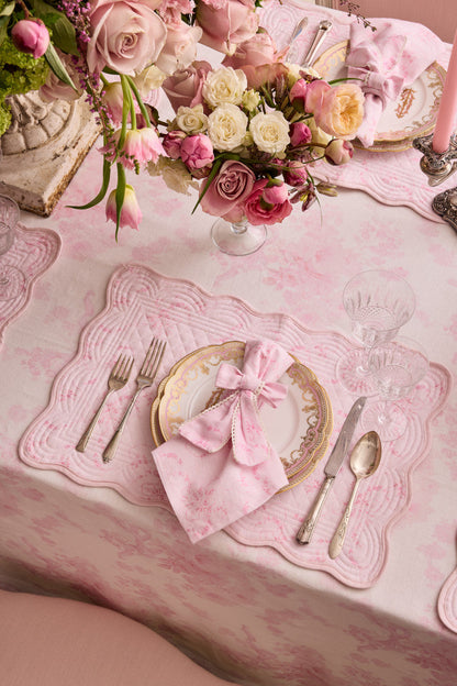 Vintage-Inspired Linen Napkins - Set of 4