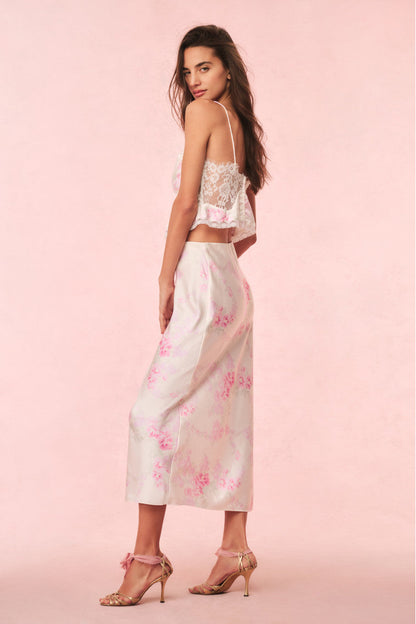 Spritely Satin Floral Cami