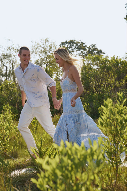 Hudley Cotton Unisex Shirt - WHISPER BLUE