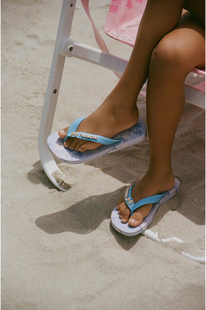 LoveShackFancy x havaianas Girls Whisper Blue Flip Flops
